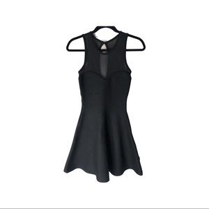 Black mesh top dress
